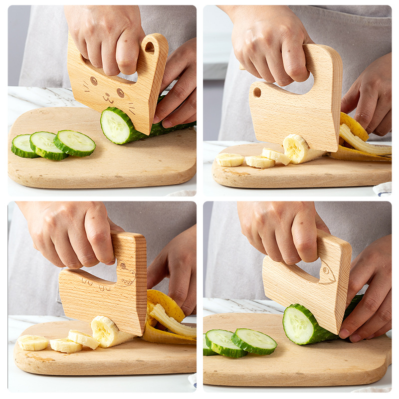 Cuchillo de madera para niños  - Kids Outdoor Kitchen Accessories reseña y precio
