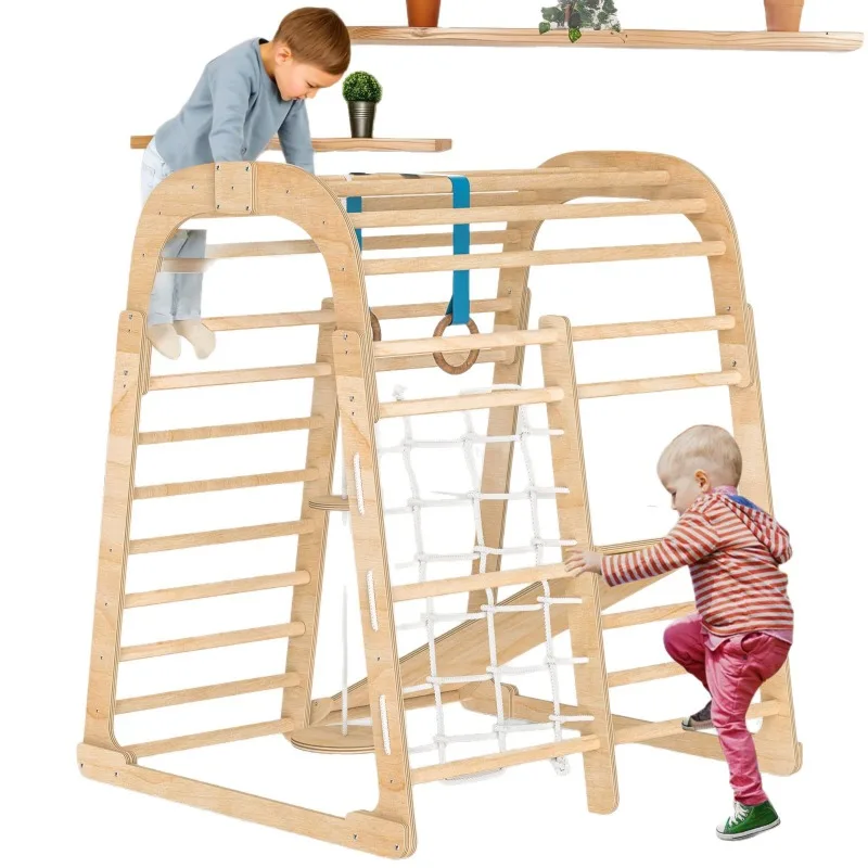 Tobogán infantil de madera mac - Kids Outdoor Climbing Frame reseña y precio